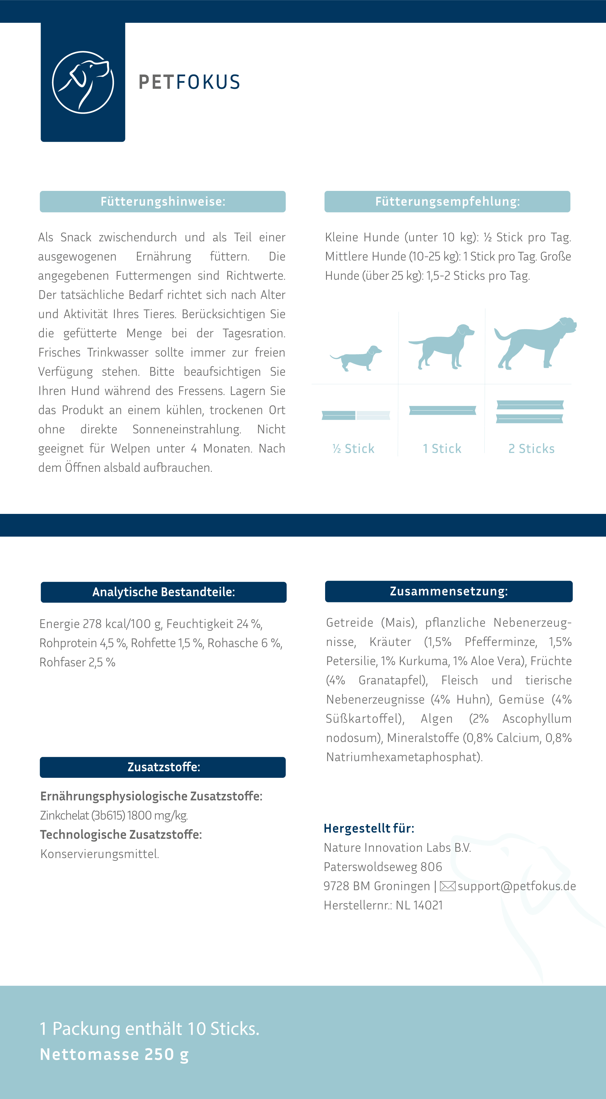 Zutaten & Anwendungshinweise